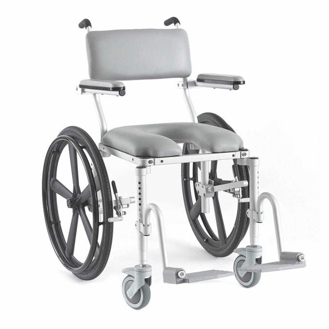 MultiChair 4024 Roll-In-Shower Commode Chair - Wide