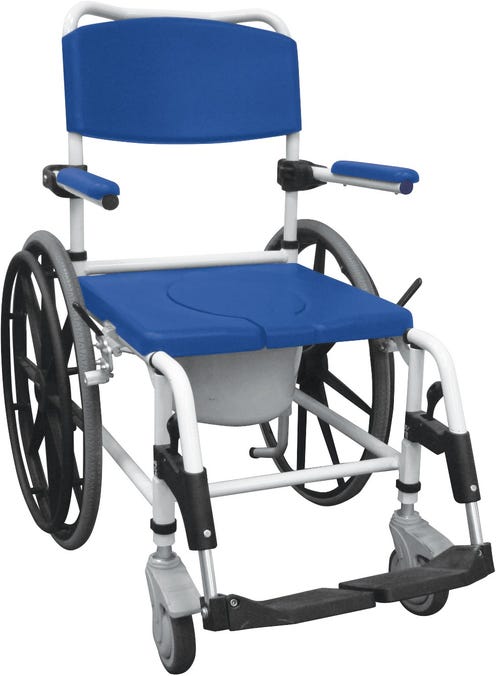 Aluminum Rehab Shower Commode Chair