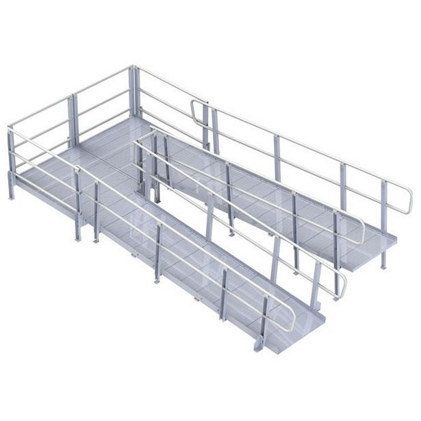 Modular XP® Modular Ramp with Handrails 