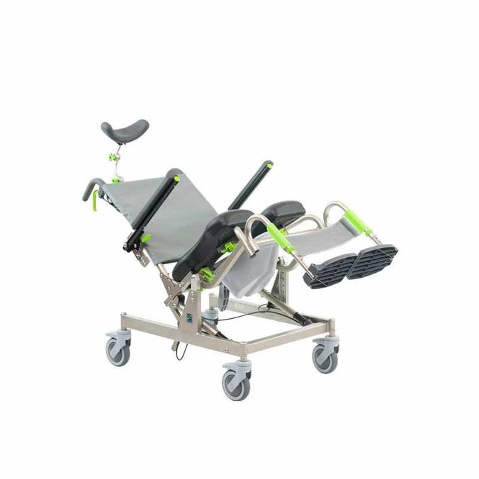 AT Tilt Mobile Rehab Shower Commode Chair