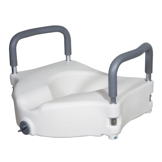 2-in-1 Locking Raised Toilet Seat