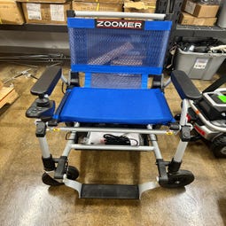Zoomer Folding Power Chair - Blue - Open Box