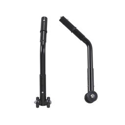 Adjustable Universal Wheelchair Anti Tipper with Wheels, Black