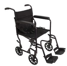 Lightweight Folding Transport Wheelchair - 19” Seat