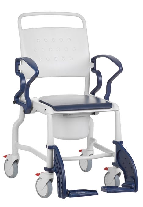 Rebotec Hamburg Height Adjustable Shower Commode Chair