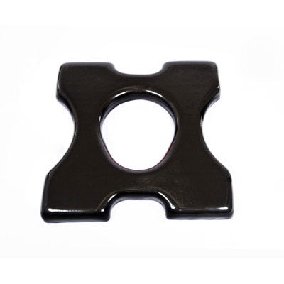 18" W x 18" D Ensolite Cloverleaf Seat (7.5" x 9" Oval Opening, 1" Foam) (P60675)
