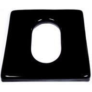 22" W X 20" D Ensolite Race Track Oval Seat (A-7.75" x B-12.75" Opening, 1.5" Foam) (P60887)