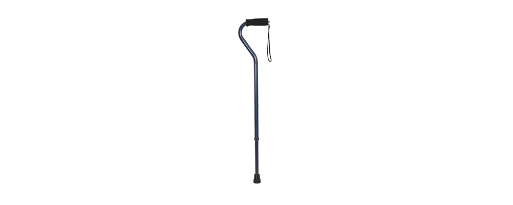 Offset Handle Aluminum Cane