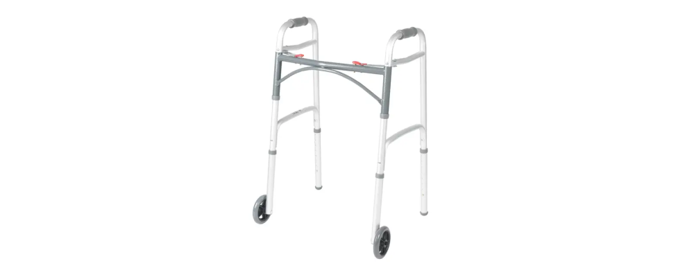 Deluxe 2-Button Folding Walker